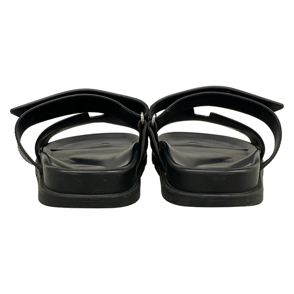 Hermes Sandals 41 Chypre Black Motif Leather — view 6