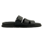 Hermes Sandals 41 Chypre Black Motif Leather — view 2