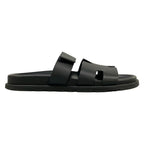 Hermes Sandals 41 Chypre Black Motif Leather — view 4