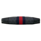 Gucci Shoulder Bag GG Supreme Canvas Dark Gray Dark Navy Red Strap Is Detachable — view 5