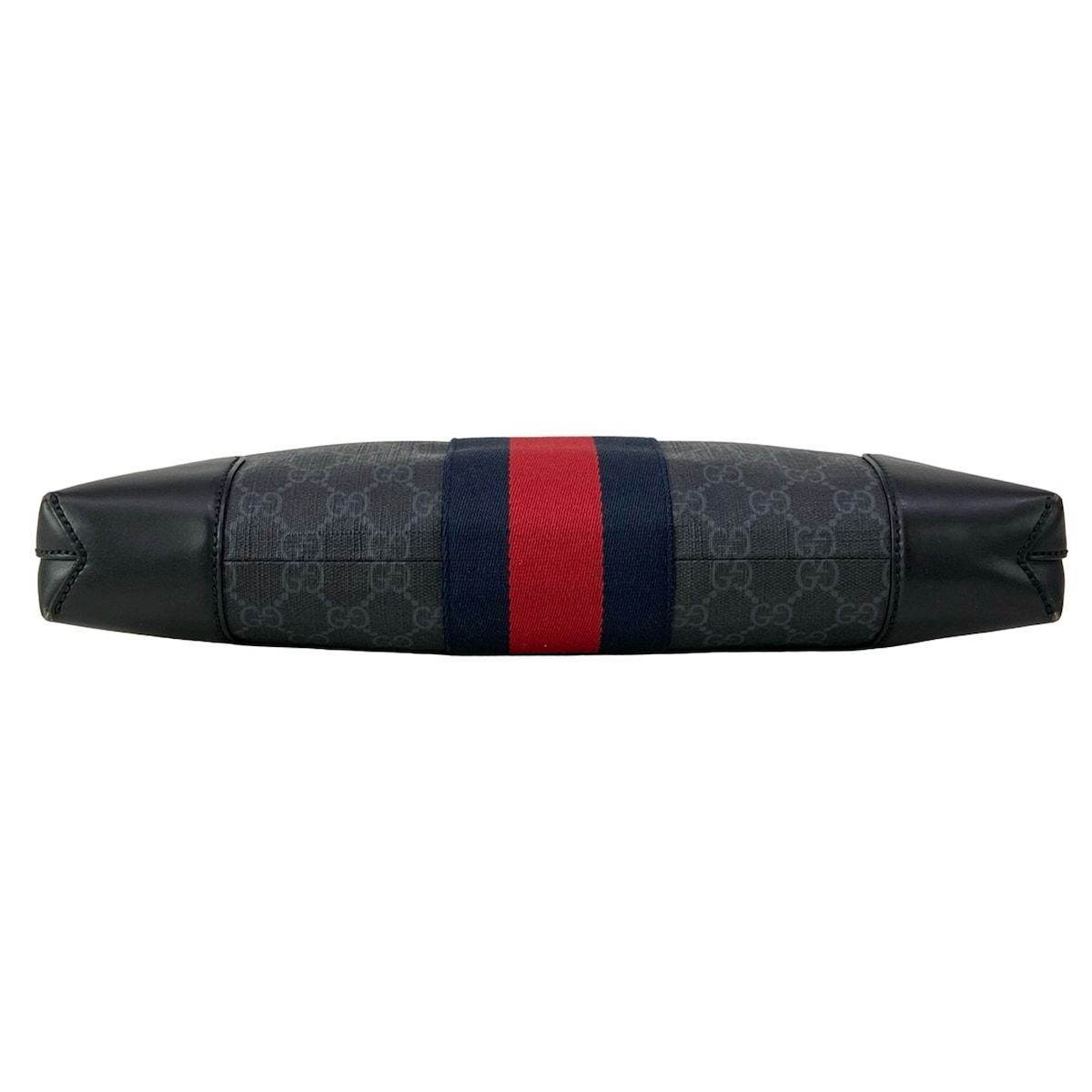 Gucci Shoulder Bag GG Supreme Canvas Dark Gray Dark Navy Red Strap Is Detachable — view 5