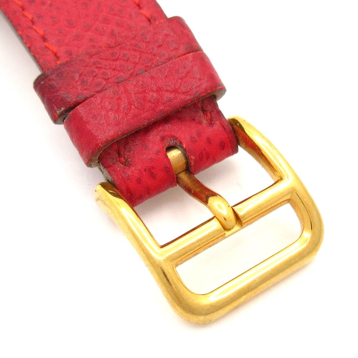 Hermes Watch Medallion Leather Strap White — view 6