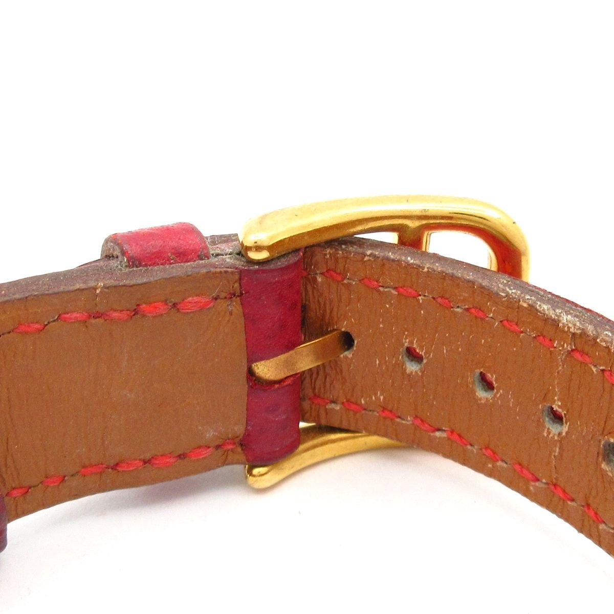 Hermes Watch Medallion Leather Strap White — view 5