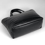 Saint Laurent Logo Tote Leather Black — view 2