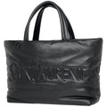 Saint Laurent Logo Tote Leather Black