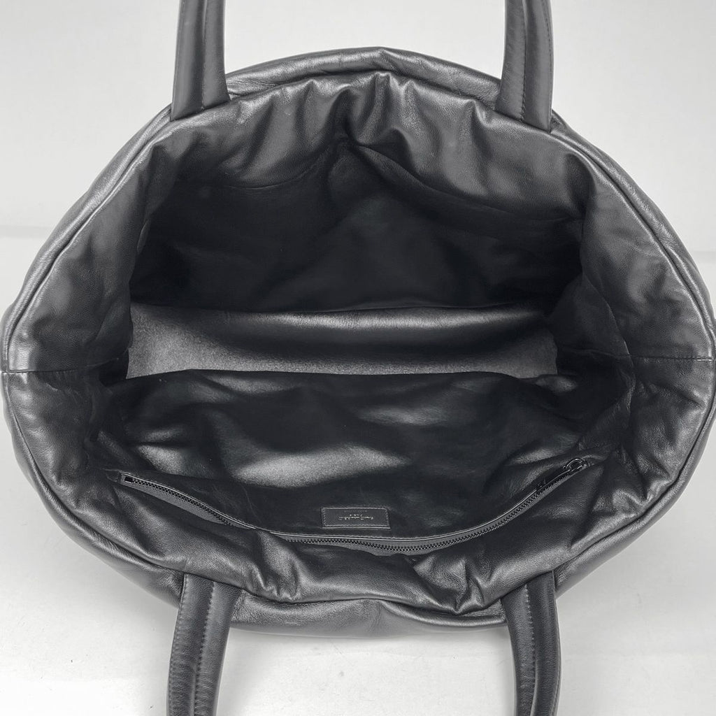 Saint Laurent Logo Tote Leather Black — view 8