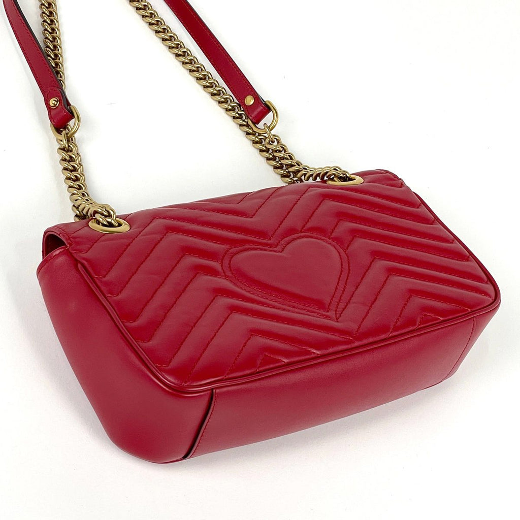 Gucci GG Marmont Quilted Small Shoulder Bag Double Leather — view 2