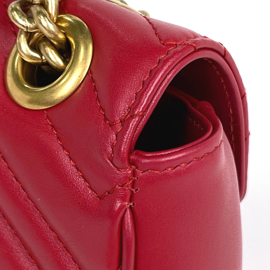 Gucci GG Marmont Quilted Small Shoulder Bag Double Leather — view 4