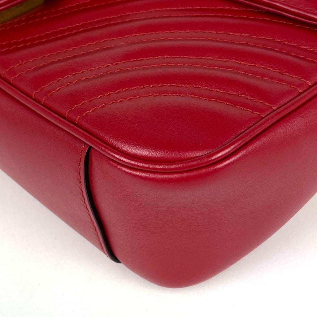 Gucci GG Marmont Quilted Small Shoulder Bag Double Leather — view 3