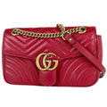 Gucci GG Marmont Quilted Small Shoulder Bag Double Leather