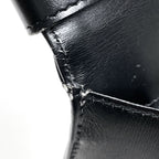 Dior Logo Handbag 2-Way Leather Black — view 9