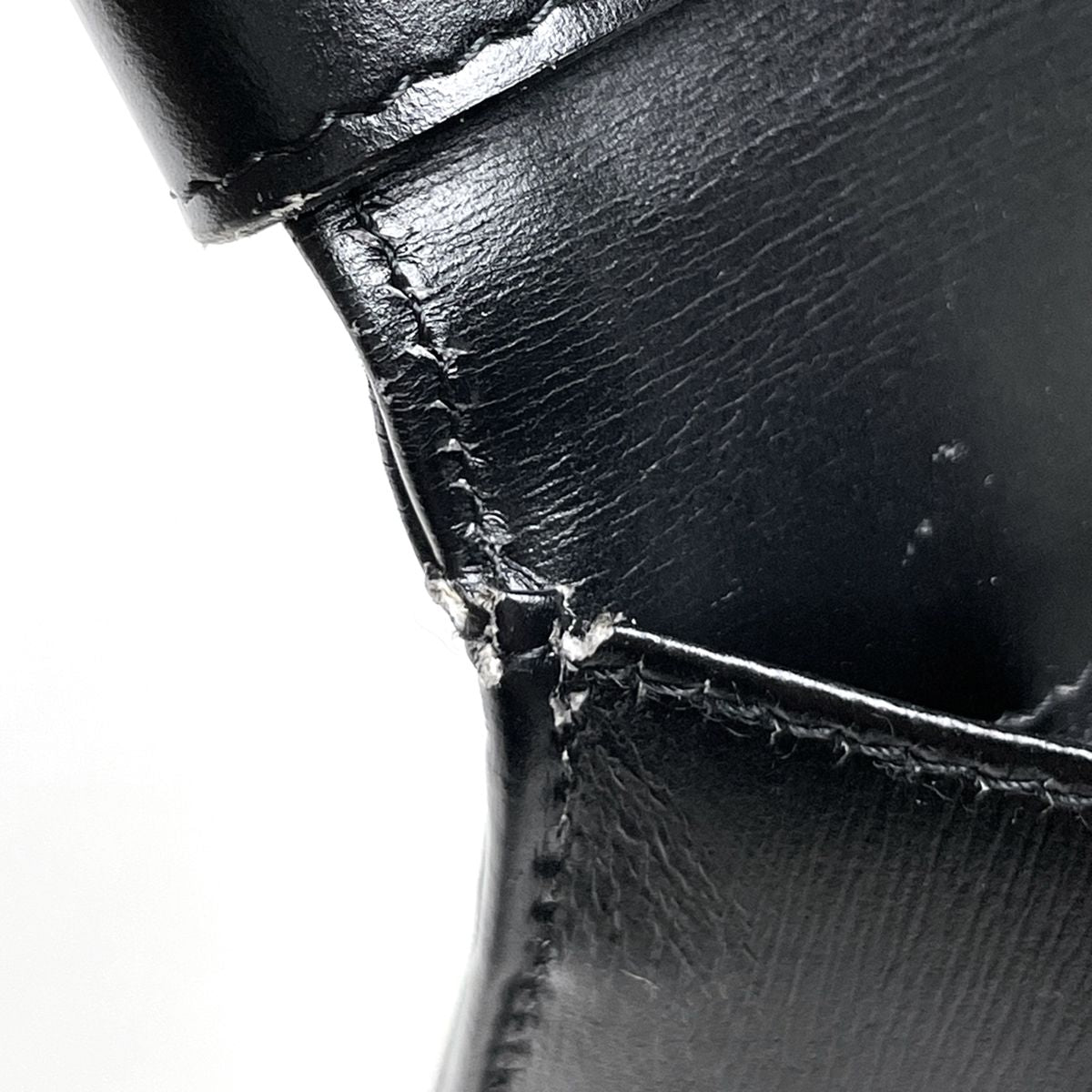 Dior Logo Handbag 2-Way Leather Black — view 9