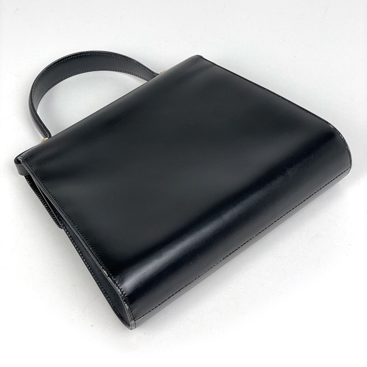 Dior Logo Handbag 2-Way Leather Black — view 2