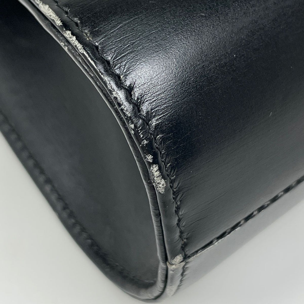 Dior Logo Handbag 2-Way Leather Black — view 3