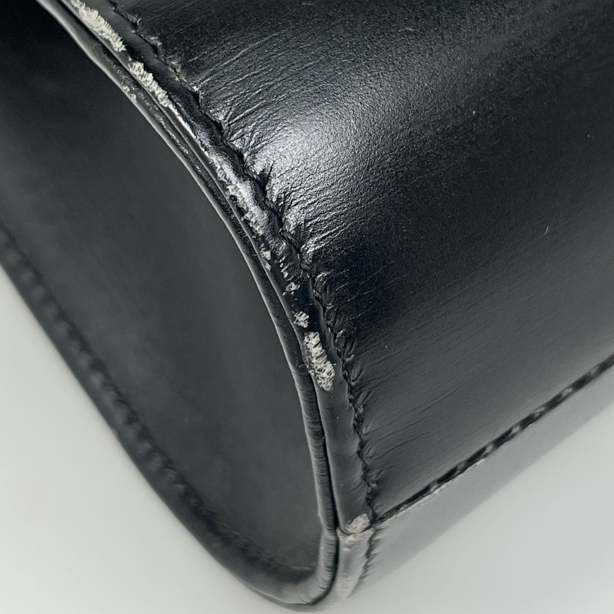 Dior Logo Handbag 2-Way Leather Black — view 3