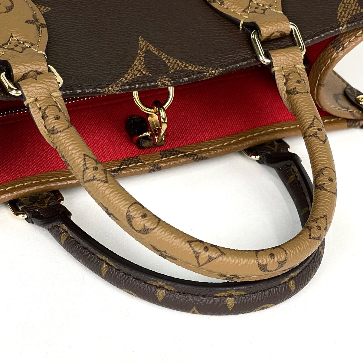 Louis Vuitton On The Go PM 2-Way Handbag Monogram Reverse Brown — view 7