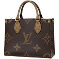Louis Vuitton On The Go PM 2-Way Handbag Monogram Reverse Brown
