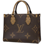 Louis Vuitton On The Go PM 2-Way Handbag Monogram Reverse Brown