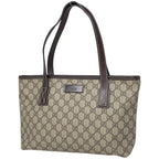 Gucci GG Pattern Tote Beige Brown