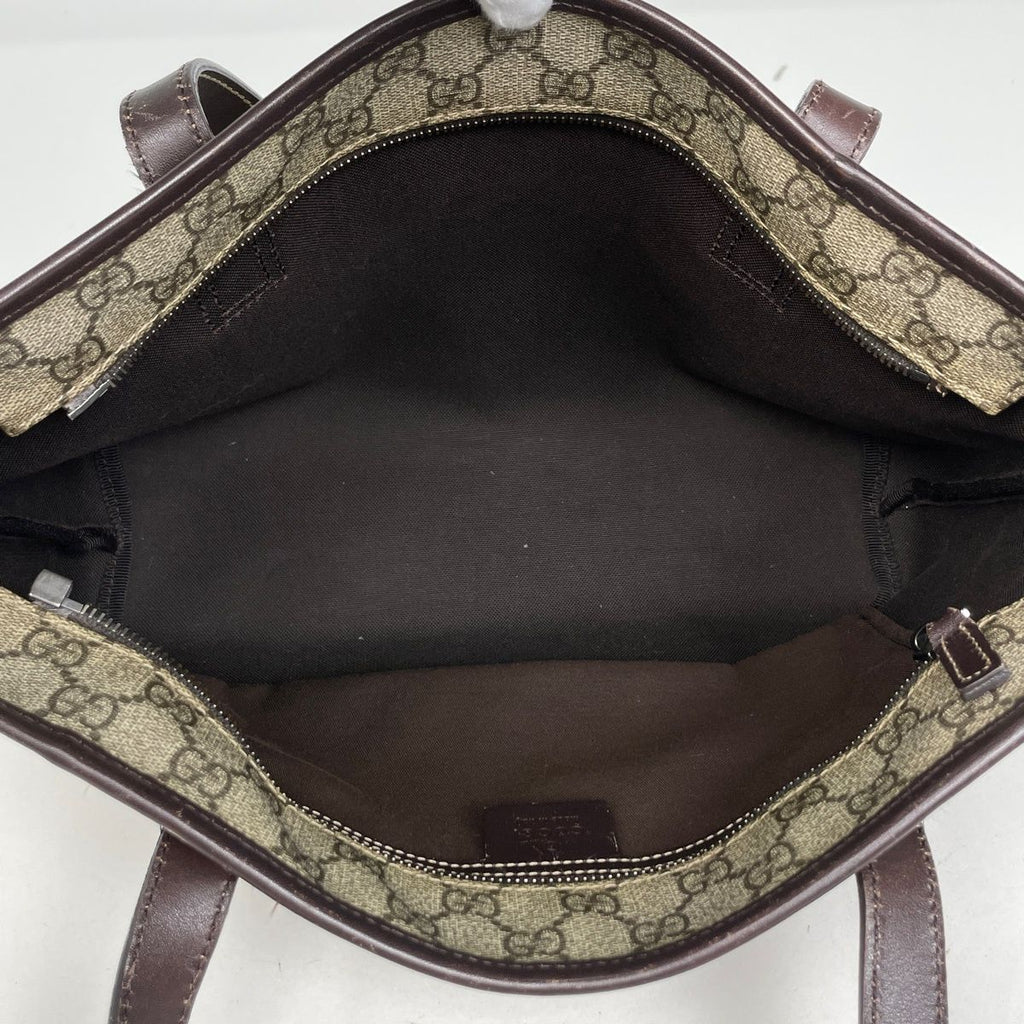 Gucci GG Pattern Tote Beige Brown — view 8