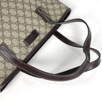 Gucci GG Pattern Tote Beige Brown — view 7