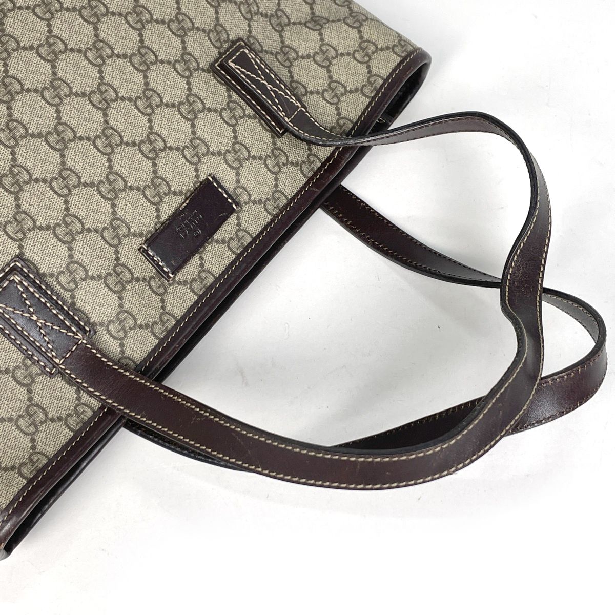 Gucci GG Pattern Tote Beige Brown — view 7