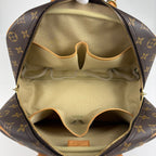 Louis Vuitton Deauville Handbag Bowling Vanity Monogram Brown — view 6