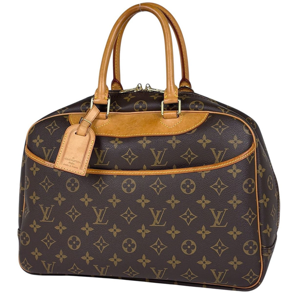 Louis Vuitton Deauville Handbag Bowling Vanity Monogram Brown