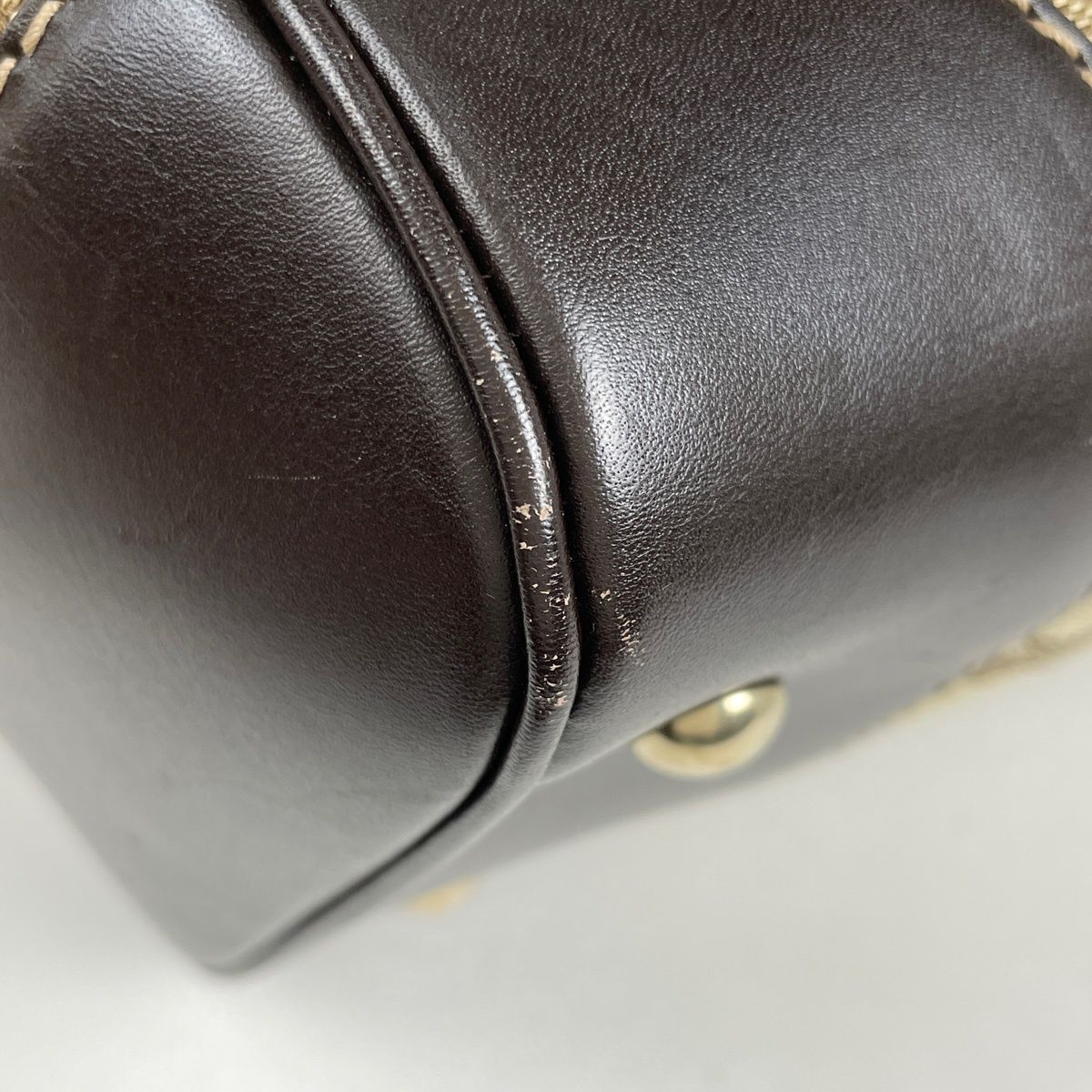 Gucci GG Pattern Tote Mayfair Ribbon Handbag Sherry Line Canvas Brown — view 3