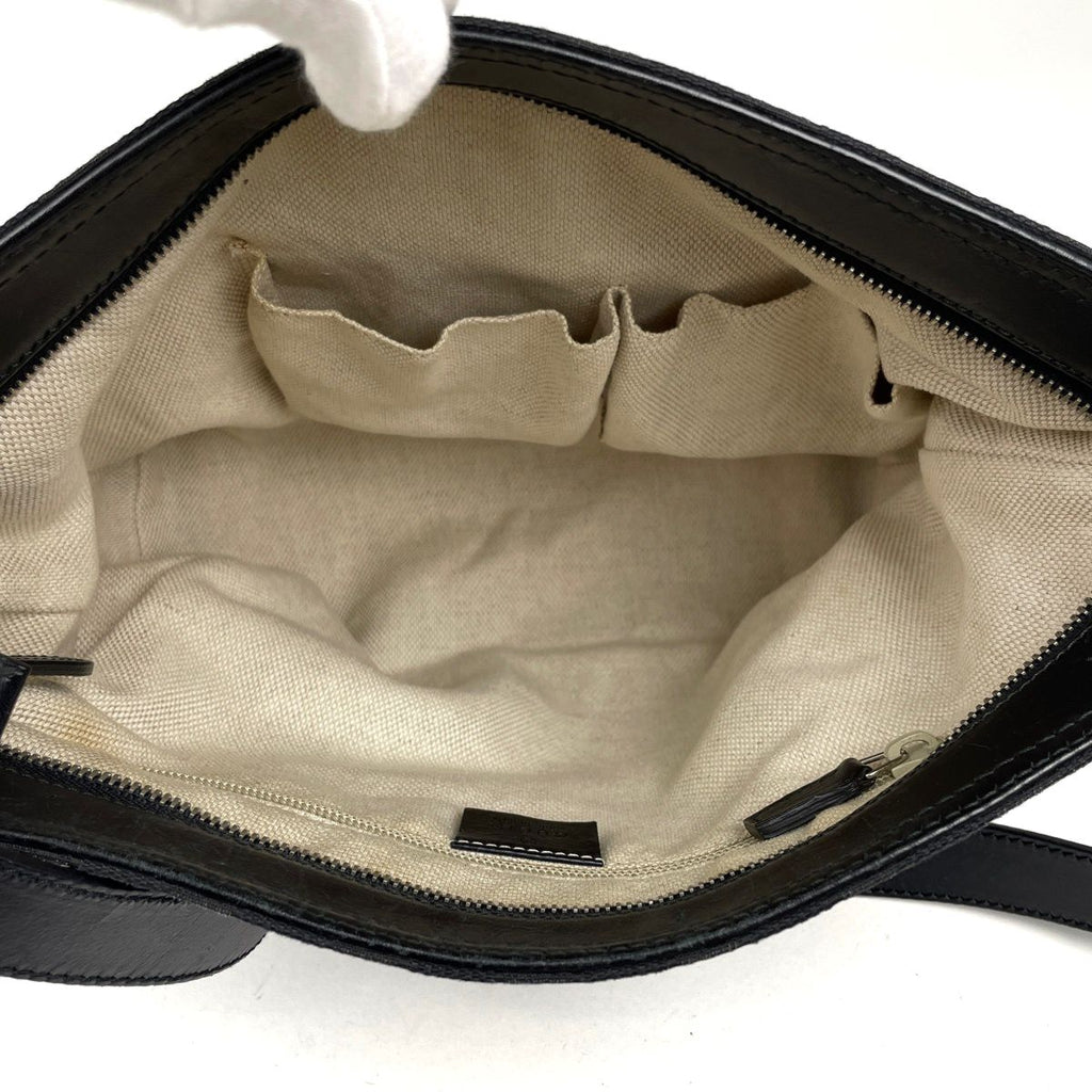 Gucci GG Pattern Shoulder Bag Sherry Line Canvas Black — view 8