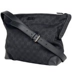 Gucci GG Pattern Shoulder Bag Sherry Line Canvas Black