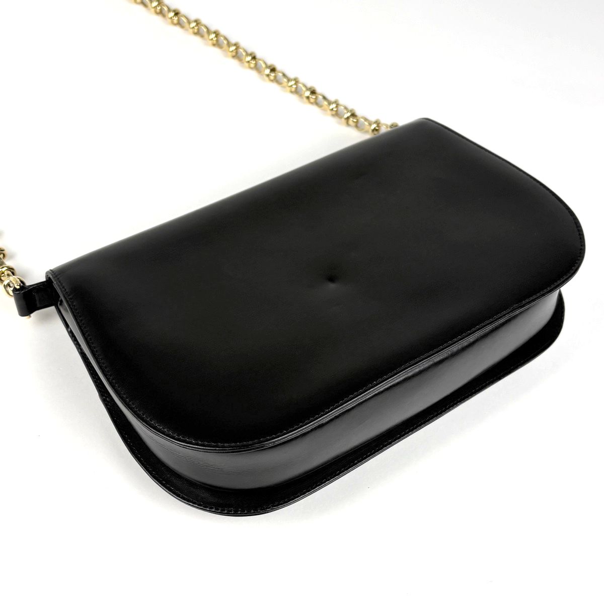 Gucci Chain Shoulder Bag Vintage Leather Black | The Collector Edit