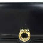 Gucci Chain Shoulder Bag Vintage Leather Black — view 4