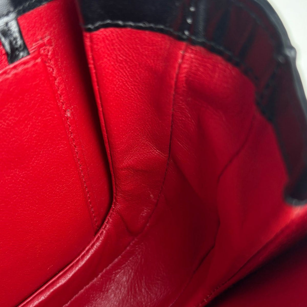Gucci Chain Shoulder Bag Vintage Leather Black — view 7