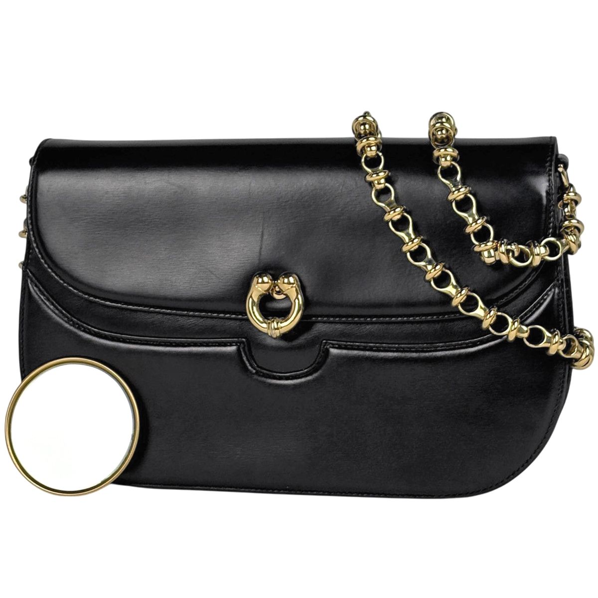 Gucci Chain Shoulder Bag Vintage Leather Black | The Collector Edit