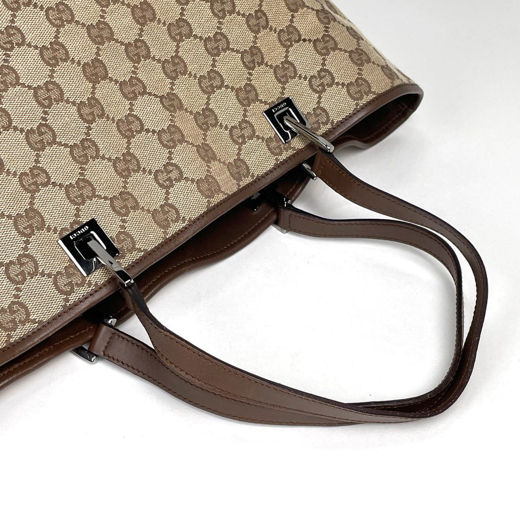 Gucci GG Pattern Tote Canvas Beige — view 6