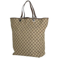 Gucci GG Pattern Tote Canvas Beige