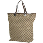 Gucci GG Pattern Tote Canvas Beige