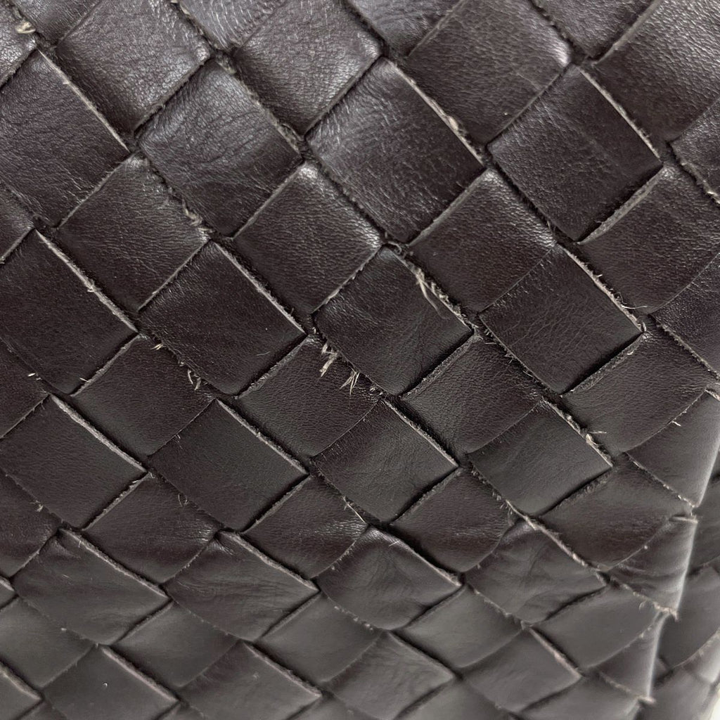 Bottega Veneta Intrecciato Shoulder Bag Leather Brown — view 4