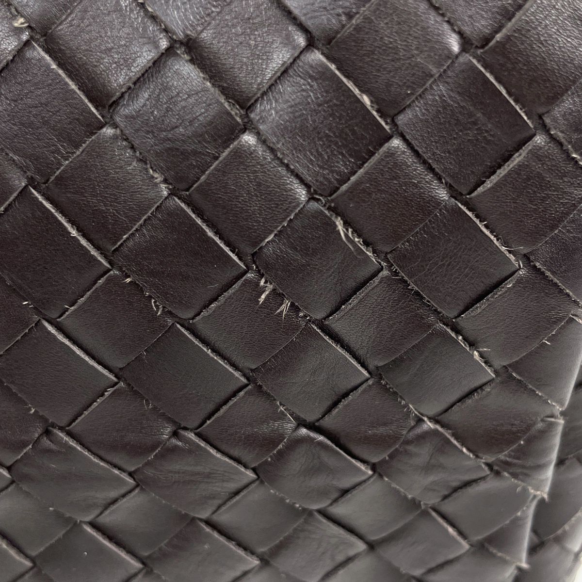 Bottega Veneta Intrecciato Shoulder Bag Leather Brown — view 4