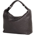 Bottega Veneta Intrecciato Shoulder Bag Leather Brown