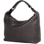 Bottega Veneta Intrecciato Shoulder Bag Leather Brown