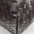 Bottega Veneta Intrecciato Shoulder Bag Leather Brown — view 3