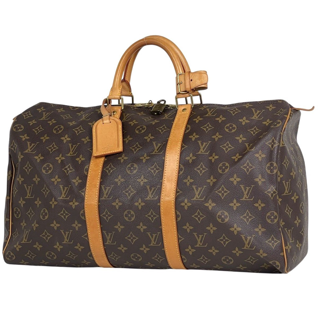 Louis Vuitton Keepall 50 Boston Bag Monogram Brown