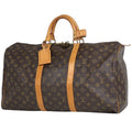 Louis Vuitton Keepall 50 Boston Bag Monogram Brown