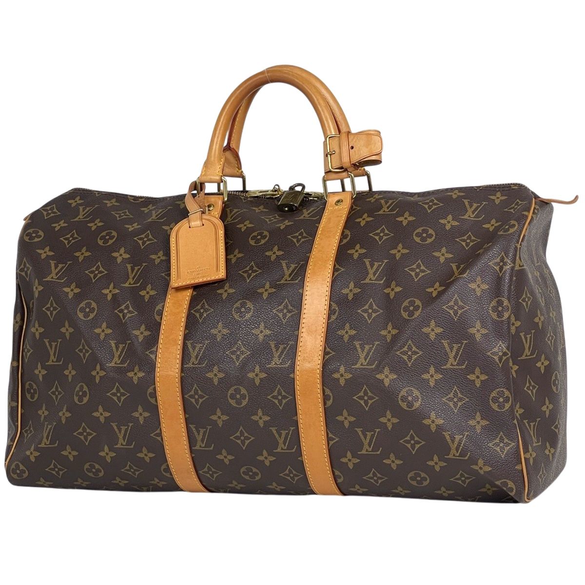 Louis Vuitton Keepall 50 Boston Bag Monogram Brown