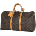 Louis Vuitton Keepall 50 Boston Bag Monogram Brown