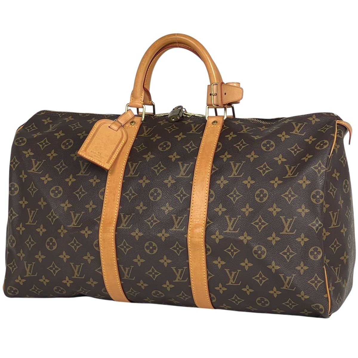 Louis Vuitton Keepall 50 Boston Bag Monogram Brown