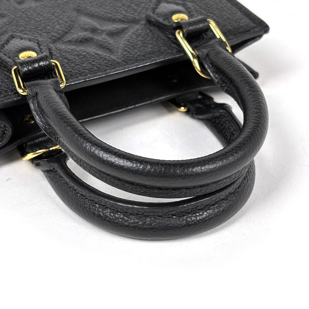 Louis Vuitton Petite Sac Plat 2-Way Shoulder Bag Monogram Empreinte Noir — view 5