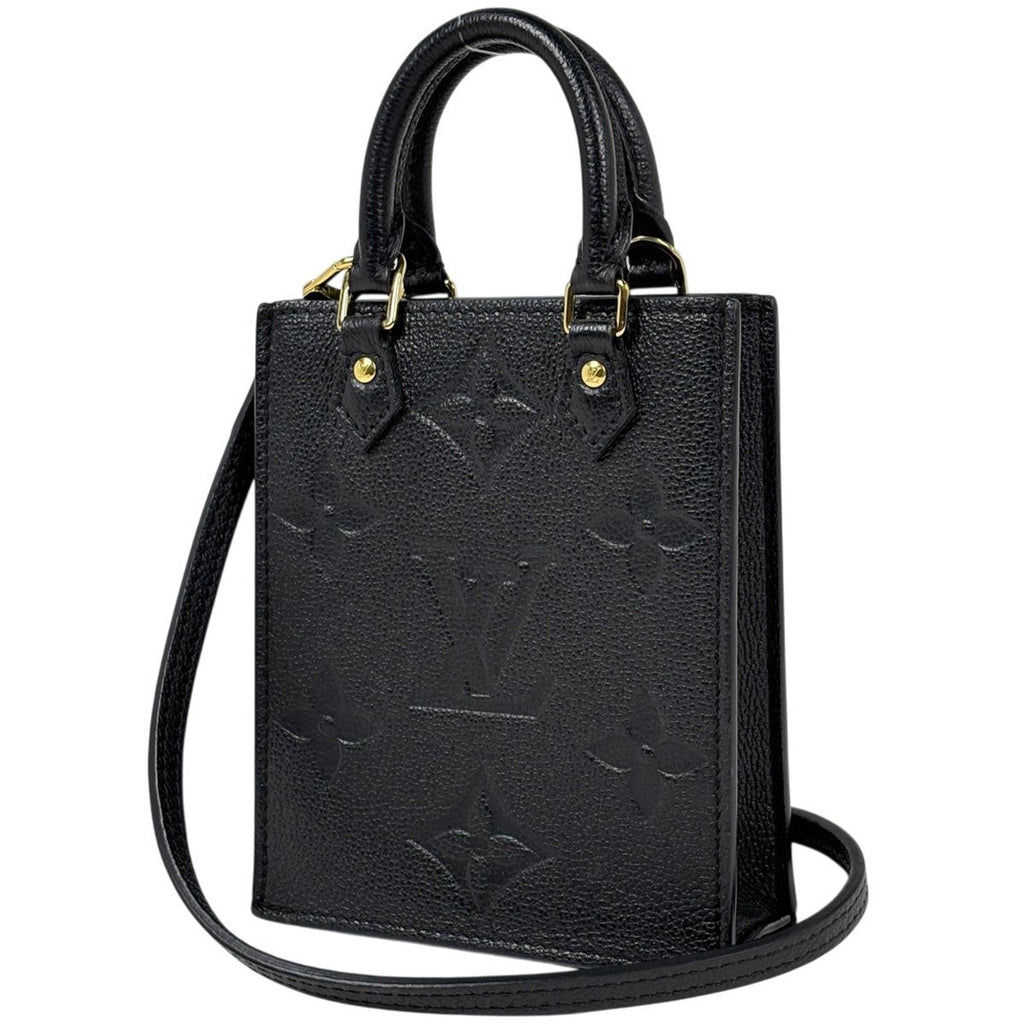 Louis Vuitton Petite Sac Plat 2-Way Shoulder Bag Monogram Empreinte Noir